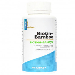   ABU Комплекс із біотином та екстрактом бамбука  Biotin+Bamboo 90 капсул