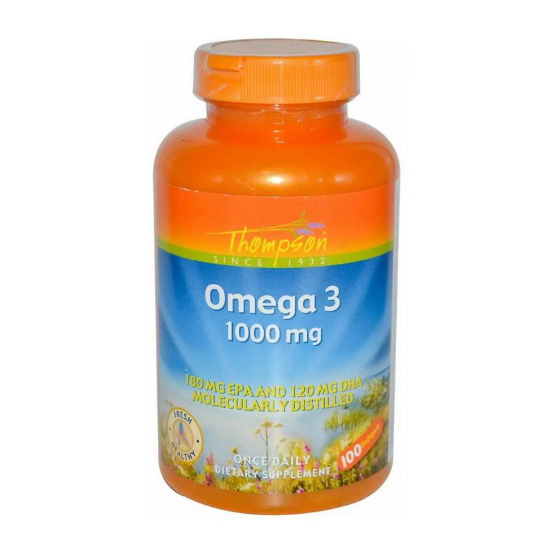 Thompson Omega 3 1000 mg 100 м'як. капсул - зображення 1