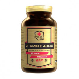   Immune Labs Vitamin E 400IU 100 м'як. капсул