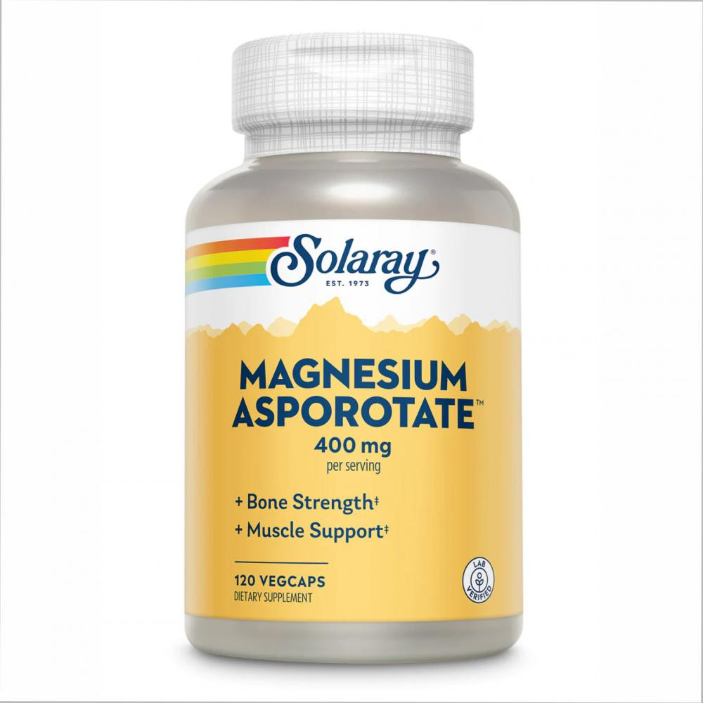 Solaray Magnesium Asporotate 400mg 120 вег. капсул - зображення 1