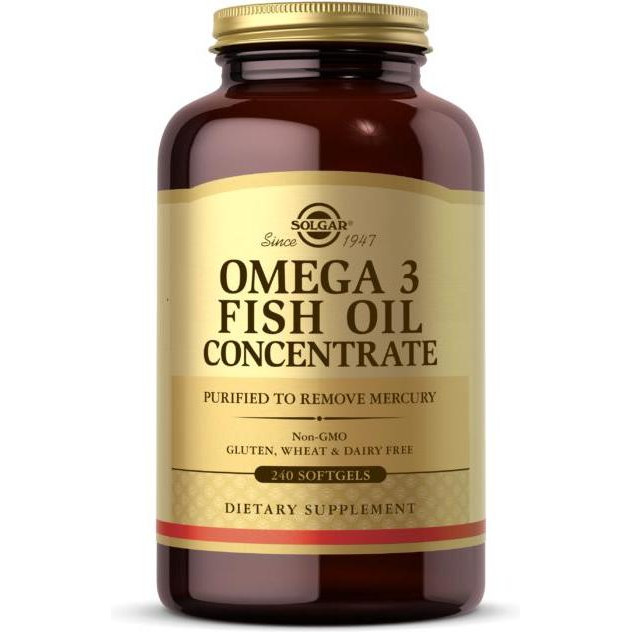 Solgar Omega 3 Fish Oil Concentrate 240 капс риб'ячий жир - зображення 1