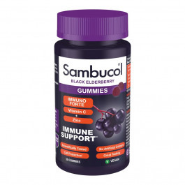   Sambucol Immuno Forte + Vitamin C + Zinc 30 жув. таблеток