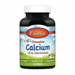   Carlson Labs Kid`s Chewable Calcium 250 mg (60 жув)