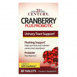   21st Century Cranberry Plus Probiotic, 60 таблеток