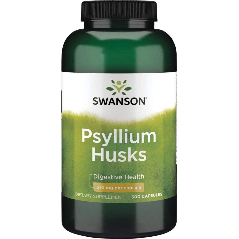 Swanson Подорожник  Psyllium Husks 610 mg 300 капсул - зображення 1