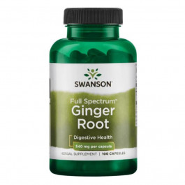   Swanson Ginger Root 540 mg Корінь імбиру 100 капсул