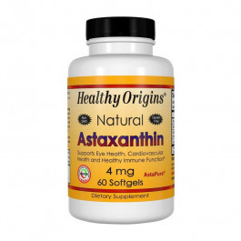   Healthy Origins Астаксантин Healthy Origins Astaxanthin 4 mg 60 капусул