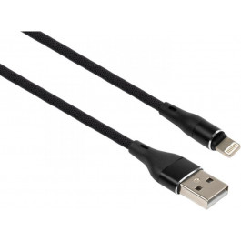   Vinga USB 2.0 AM to Lightning Black 1m (VCPDCLCANB1BK)