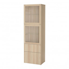 IKEA BESTA Книжкова шафа дуб білий морений 60x42x193 (594.125.46)