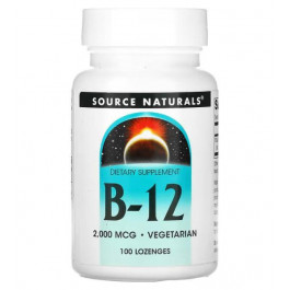   Source Naturals B-12, 2000 mcg, 100 Lozenges