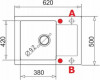 Pyramis MIDO 62x50 1B 1D чорна+кран Silvio 070088401Sn - зображення 2