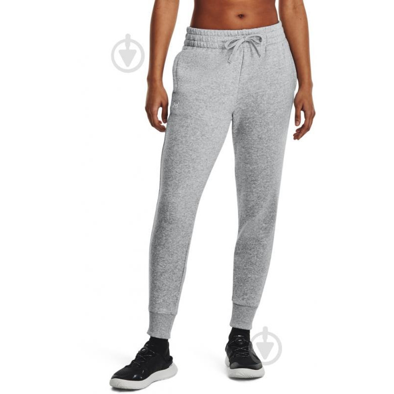 Under Armour Спортивні штани жіночі  Ua Rival Fleece Jogger 1379438-012 S Сірі (196883857579) - зображення 1