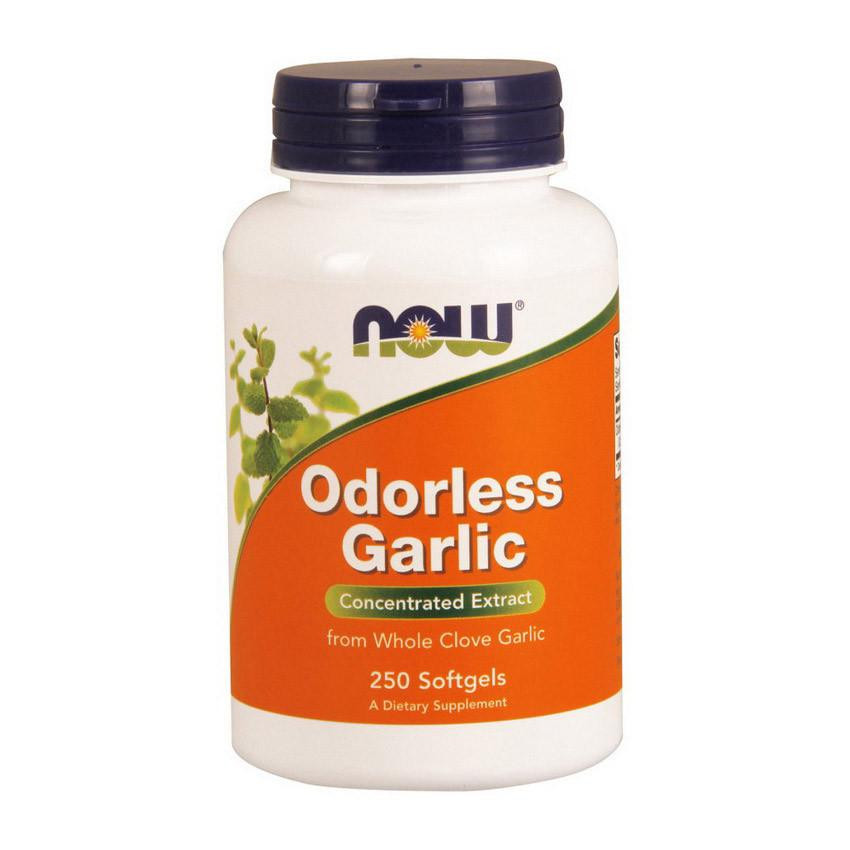 Now Odorless Garlic (250 softgels) - зображення 1