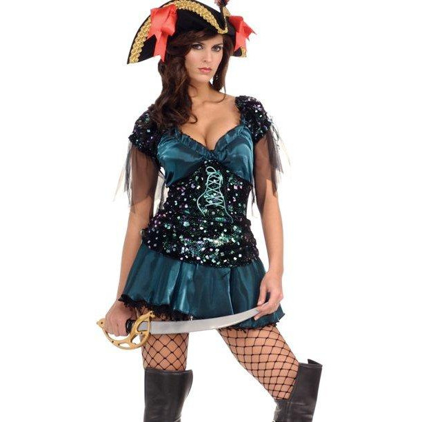 Rubies Сукня піратки  - High Seas Babe Blue Pirate Costume, XL (S7771XL) - зображення 1