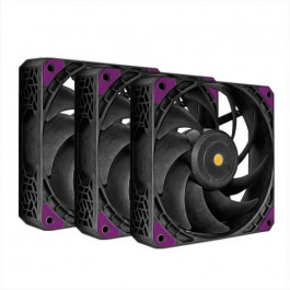   Super Flower MEGACOOL 120mm Black/Purple 3-Pack (SF-PF121-BK-3P)