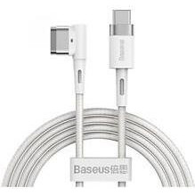 Baseus Zinc Magnetic Lightning Laptop Type-C to L-shaped Port 60W 2m white (CATXC-W02) - зображення 1