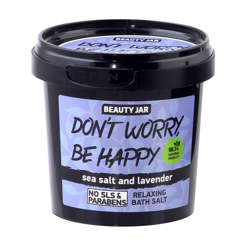 Beauty Jar Піниста сіль для ванни Don't Worry Be Happy!  200 г - зображення 1