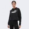 PUMA Чорна жіноча кофта  ESS Cropped Logo Hoodie FL 586869/01 - зображення 1