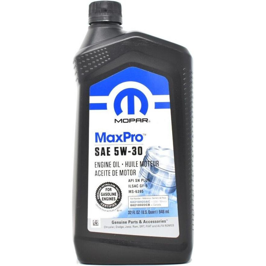 Mopar MaxPro 5W-30 0,946л - зображення 1