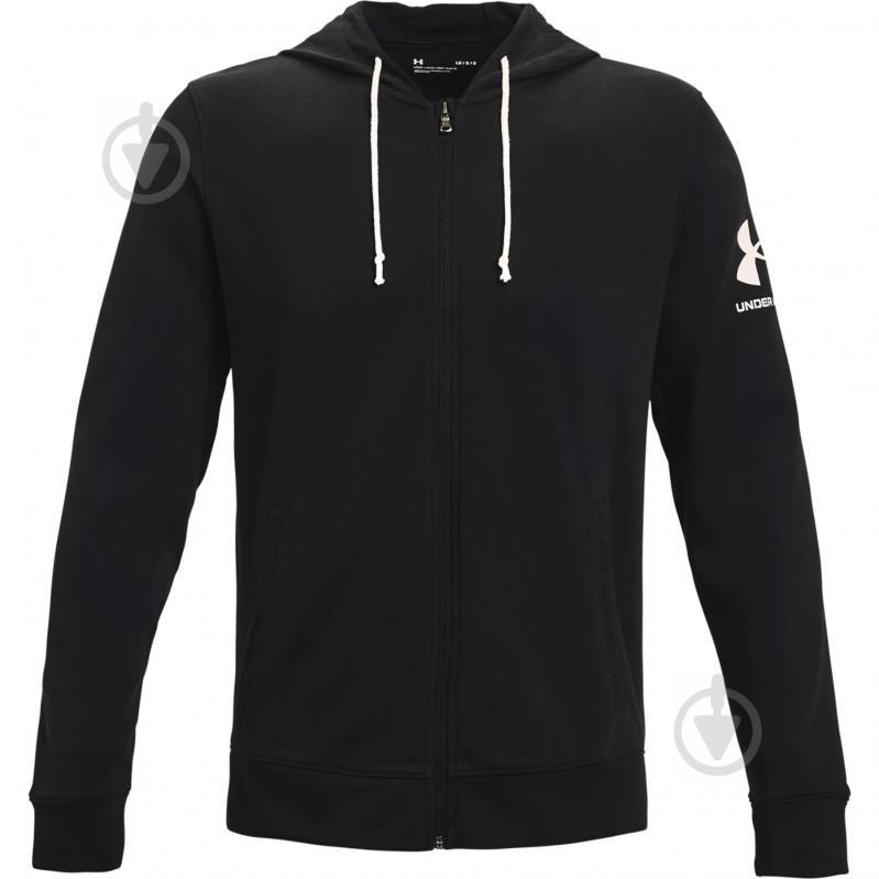 Under Armour Толстовка  Ua Rival Terry Fz Hd-Blk 1361606-001 L Черная (194513911479) - зображення 1