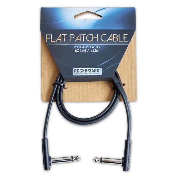 RockCable Патч-кабель RBOCABPC F TRS 60 BLK FLAT PATCH CABLE - зображення 1