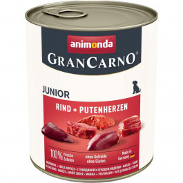   Animonda GranCarno Junior Beef + Turkey hearts 800 г (4017721824750)