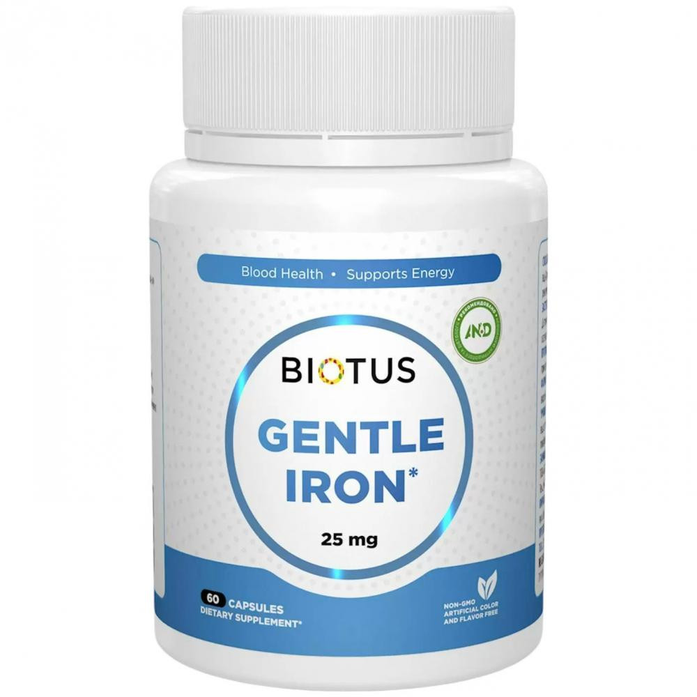 Biotus Залізо (Gentle Iron) 25 мг 60 капсул - зображення 1