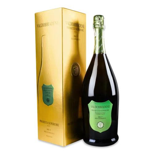 Val D'Oca Вино ігристе  Prosecco Superiore Brut, 1,5 л (8000037000471) - зображення 1