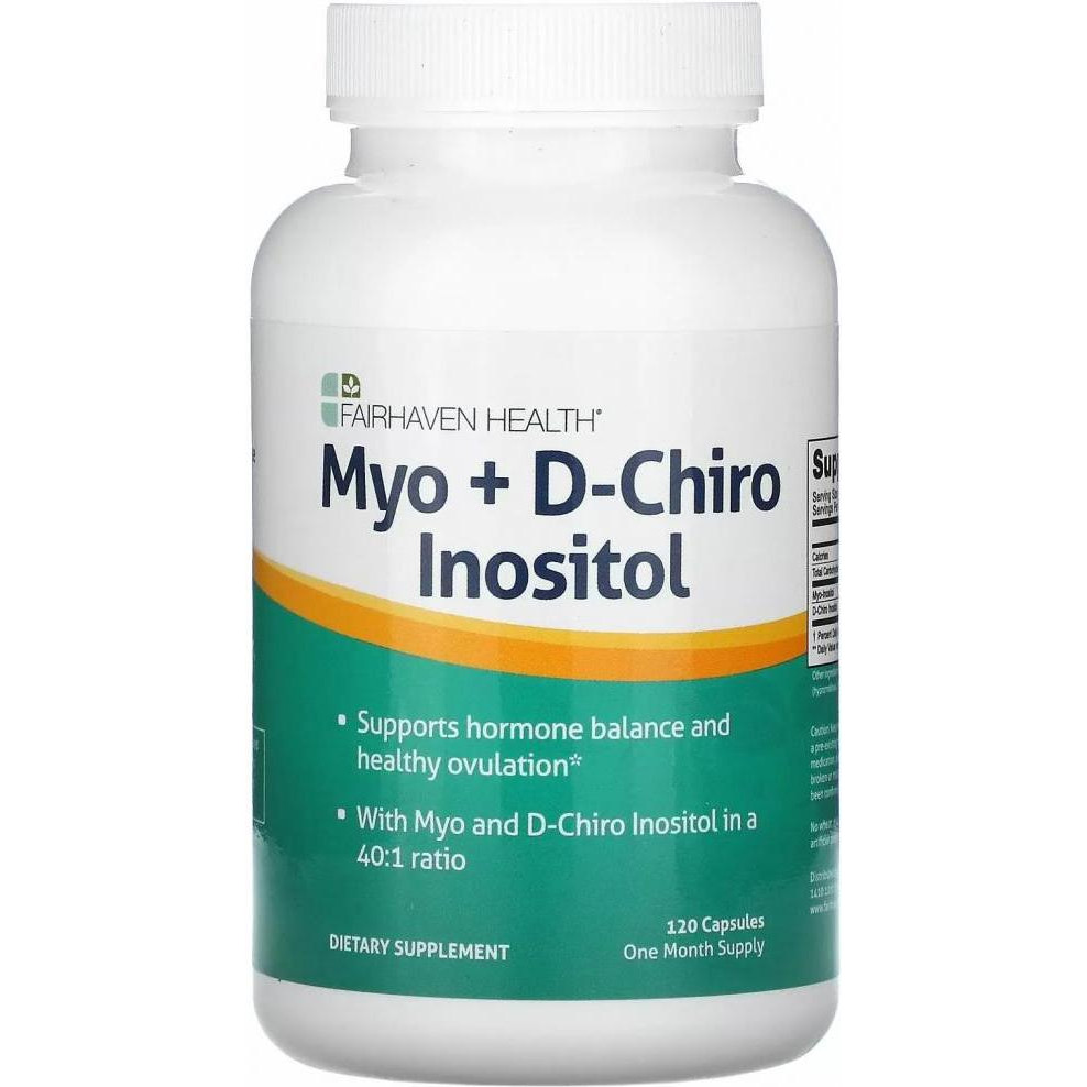 Fairhaven Health Myo + D-Chiro Inositol 120 капсул - зображення 1