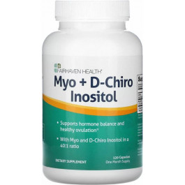   Fairhaven Health Myo + D-Chiro Inositol 120 капсул