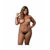 Leg Avenue Off the shoulder bodystocking Black Queen Size (SX1085) - зображення 1