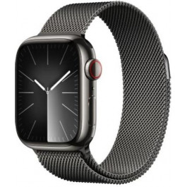   Apple Watch Series 9 GPS + Cellular 45mm Graphite S. Steel Case w. Midnight S. Loop (MRQN3+MT593)