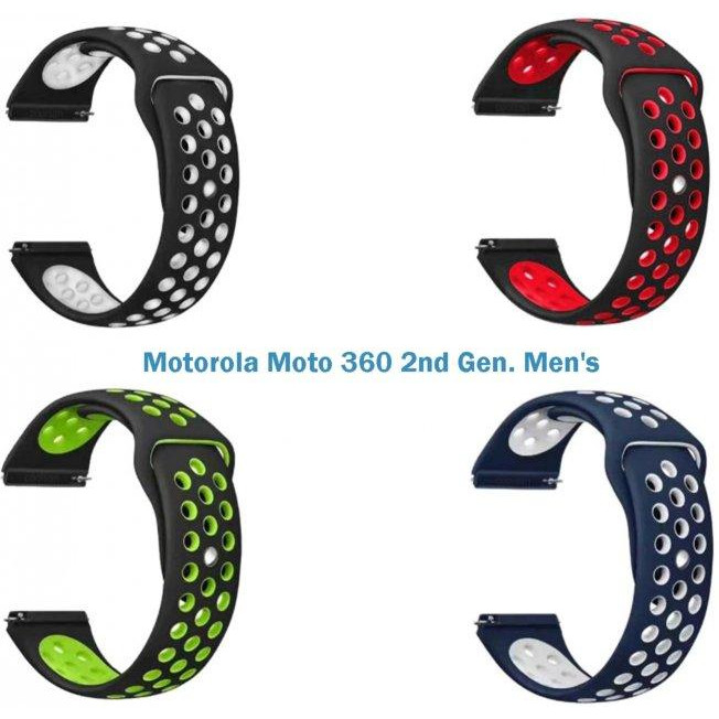 BeCover Набор ремешков 4 цвета Vents Style  для Motorola Moto 360 2nd Gen. Men's Boy (706533) - зображення 1