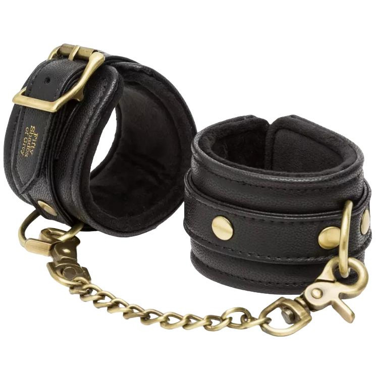 Lovehoney Фіксатори для рук Fifty Shades of Grey Bound To You Wrist Cuffs, чорні (5060462639656) - зображення 1