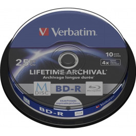   Verbatim BD-R 25 GB 4x Cake 10 шт Printable (43825)