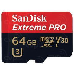   SanDisk 64 GB microSDXC UHS-I U3 Extreme Pro A2 + SD Adapter SDSQXCY-064G-GN6MA