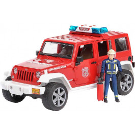   Bruder Джип пожарный Wrangler Unlimited Rubicon + фигурка пожарника 1:16 (2528)