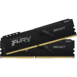   Kingston FURY 8 GB (2x4GB) DDR4 2666 MHz Beast Black (KF426C16BBK2/8)