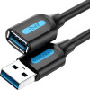 Vention USB Type-A 3.0 1.5m Black (CBHBG) - зображення 2