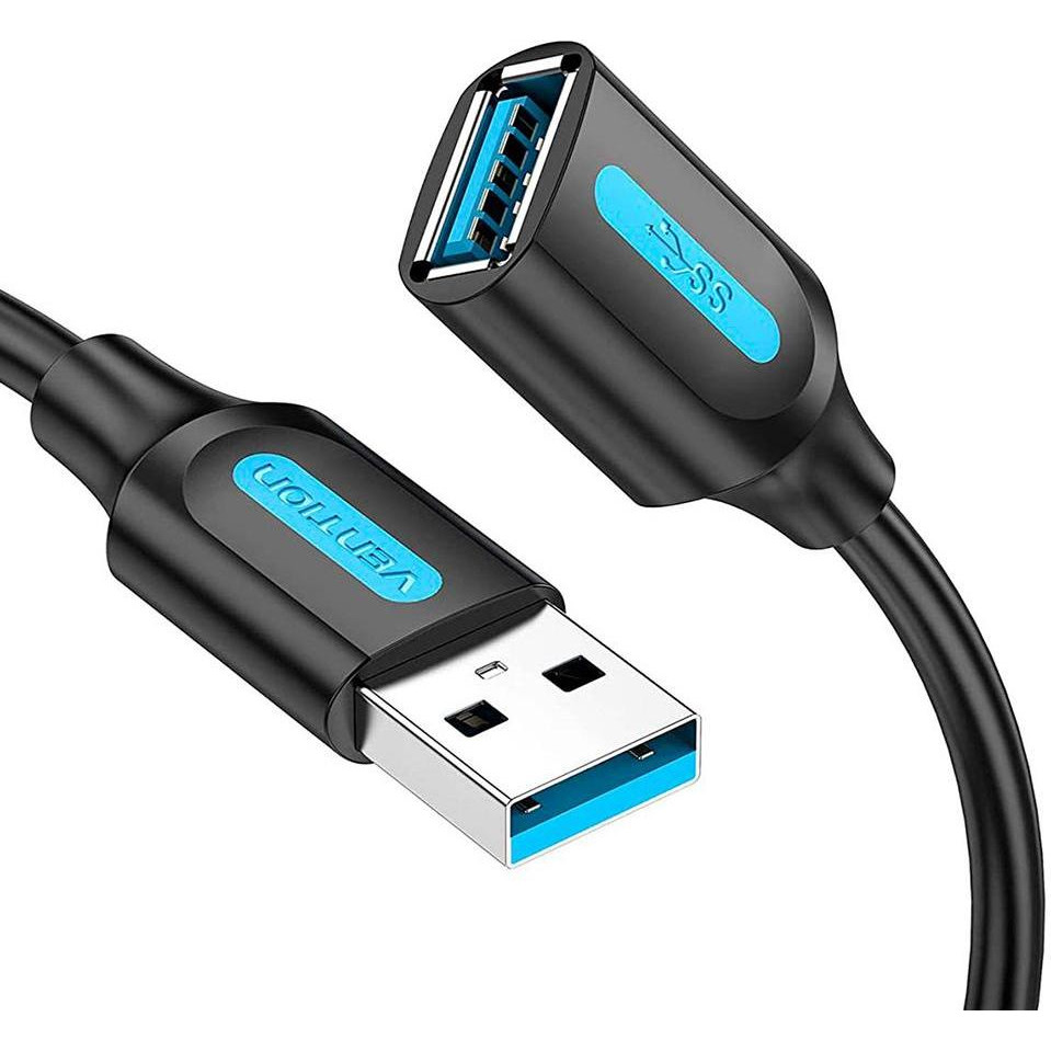 Vention USB 3.0 A Male to USB 3.0 A Female 1m Black (CBHBF) - зображення 1