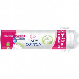   Lady Cotton Диски ватные  косметические 100шт (4744246013016)