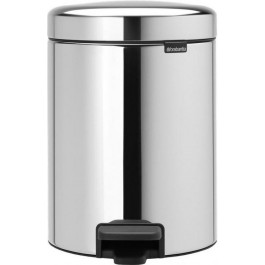   Brabantia Ведро для мусора Brabantia Pedal Bin NewIcon 5 л Blilliant Steel (112621)