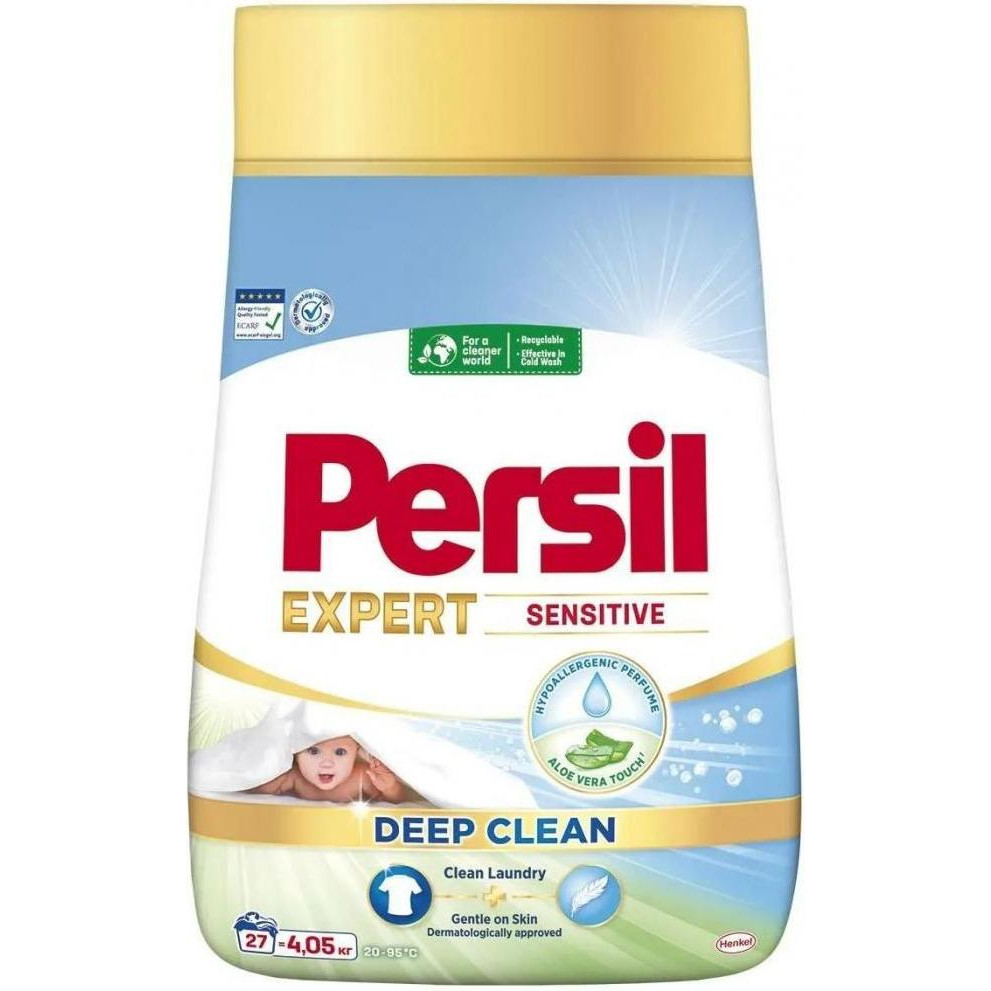 Persil Пральний порошок Expert Deep Clean Автомат Sensitive 27 циклів прання, 4.05 кг (9000101806229) - зображення 1