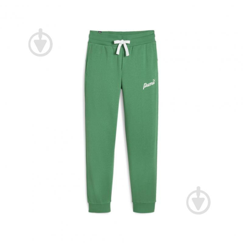 PUMA Зелені жіночі спортивнi штани  ESS+ BLOSSOM Script Pants TR 679350/86 - зображення 1