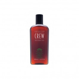   American Crew Шампунь (3 в 1)  Shampoo, Conditioner and Body Wash Tea Tree 450 мл (669316214848)