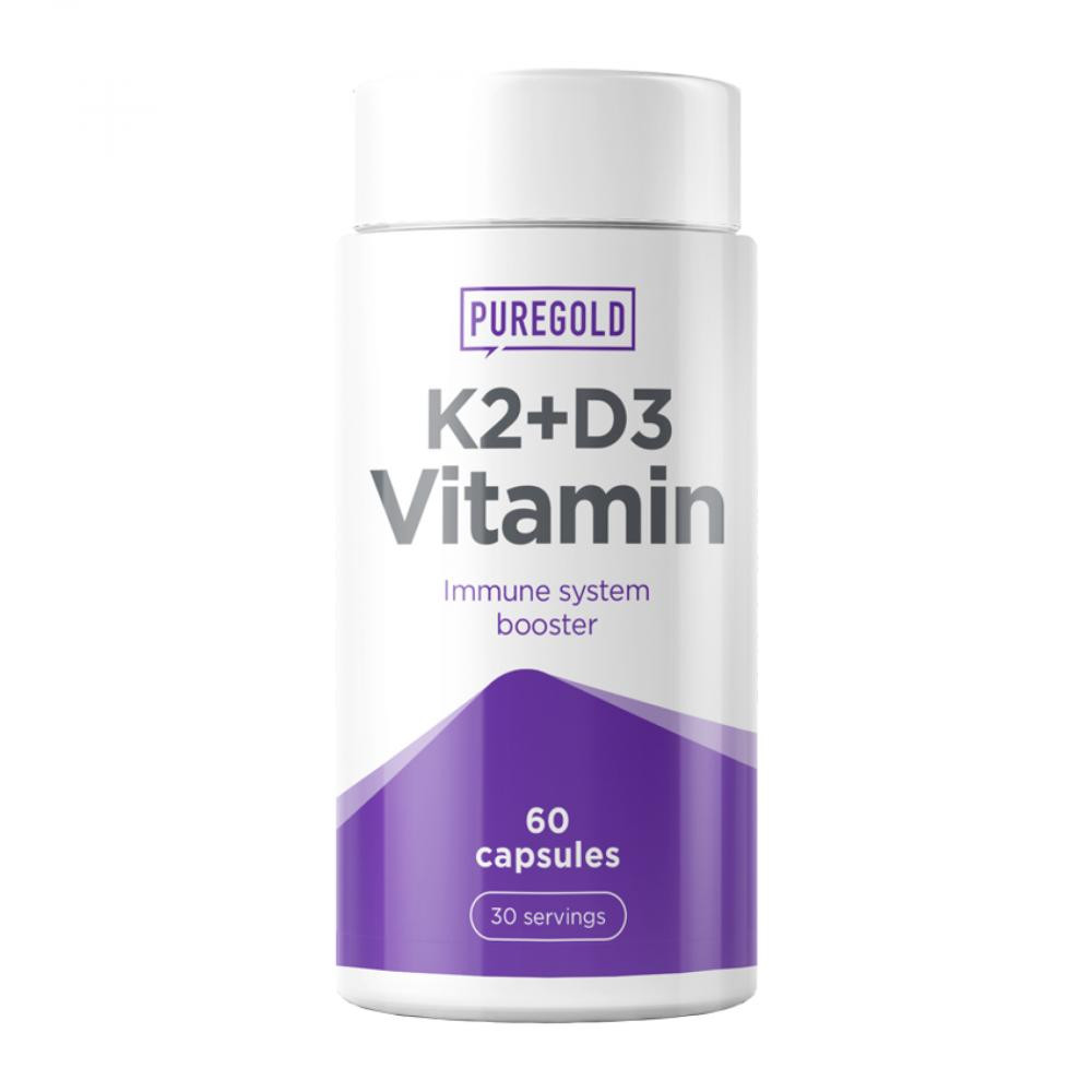 Pure Gold Protein K2 D3 Vitamin 60 капс - зображення 1