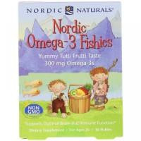   Nordic Naturals Nordic Naturals Nordic Omega-3 Fishies Yummy Tutti Frutti Taste 300 mg 36 Fishies Риб'ячий жир для д