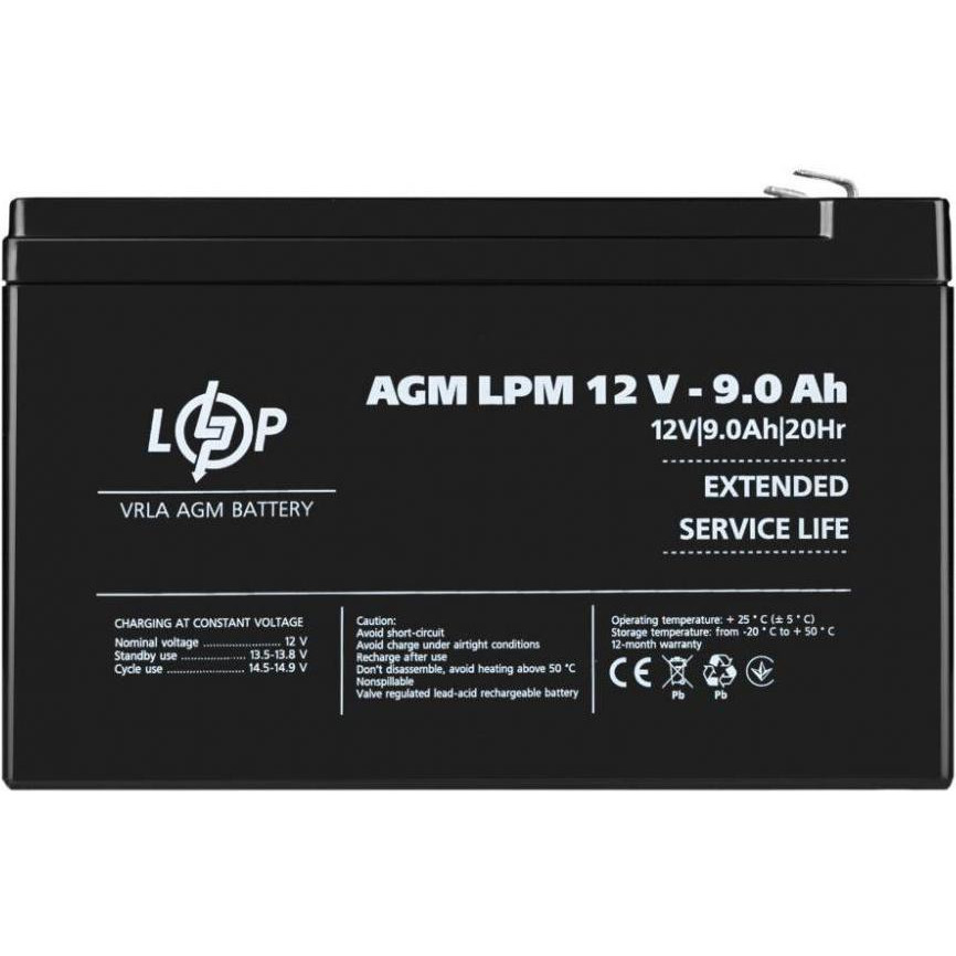 LogicPower LPM 12 - 9,0 AH (3866) - зображення 1