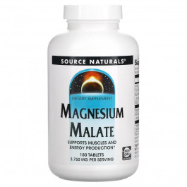   Source Naturals БАД Магній малат, Magnesium Malate, , 180 таблеток