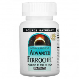   Source Naturals БАД Залізо, Advanced Ferrochel, , 180 таблеток